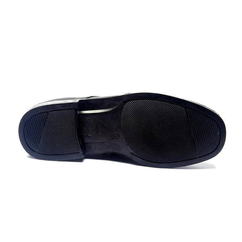 Ace Derby 1262 Officer Shoes (Shiny) - Black - Umoja Africa